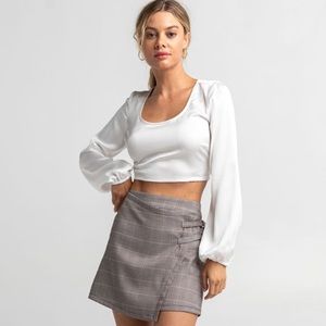 NWT West of Melrose Tie Back Blouse